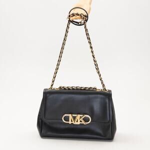 MICHAEL Michael Kors Parker Leather Shoulder Bag Black 220095